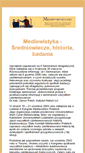 Mobile Screenshot of mediewistyka.net
